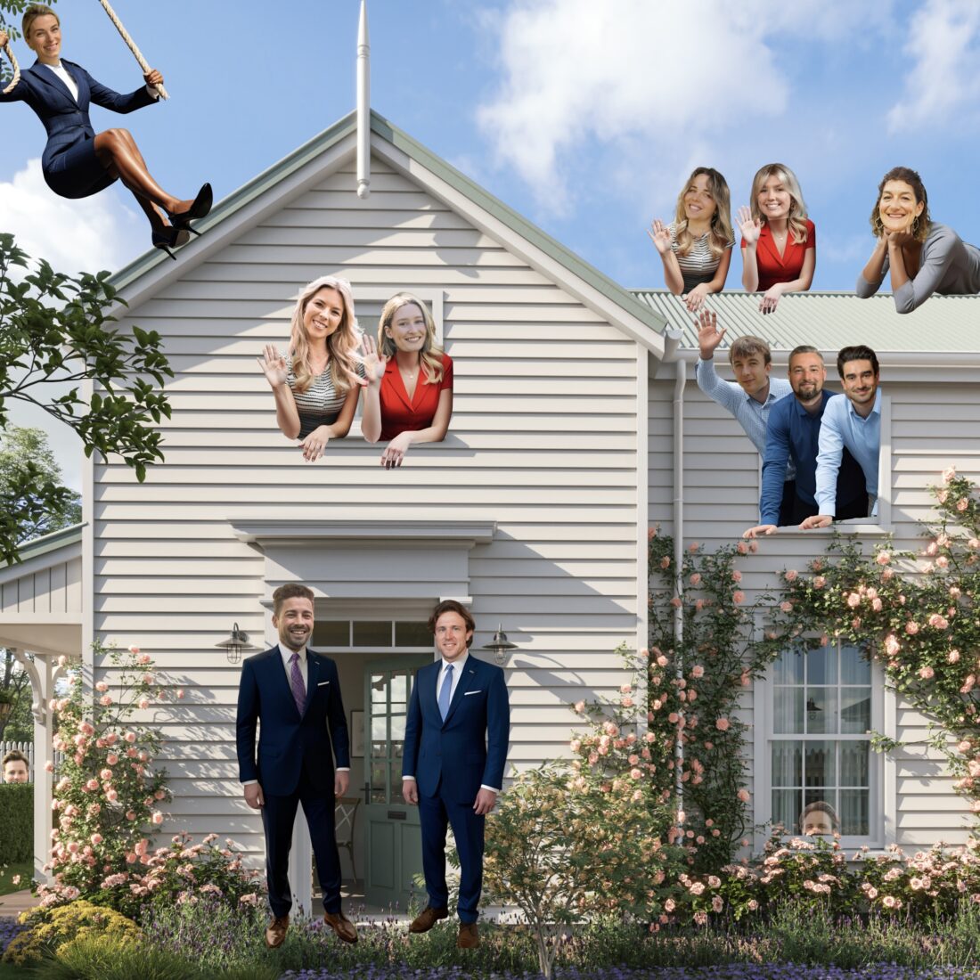 House giveaway with the sales tam